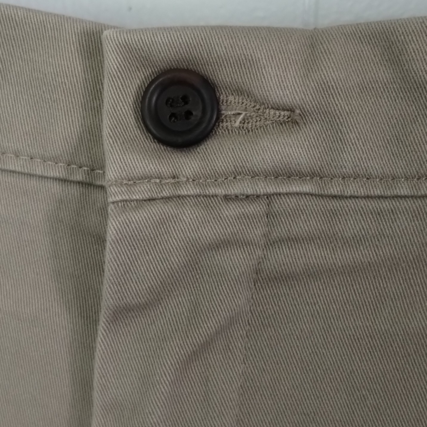 Dockers Classic Fit Khaki Cotton Twill Stretch Flat Front Straight Chino 36W