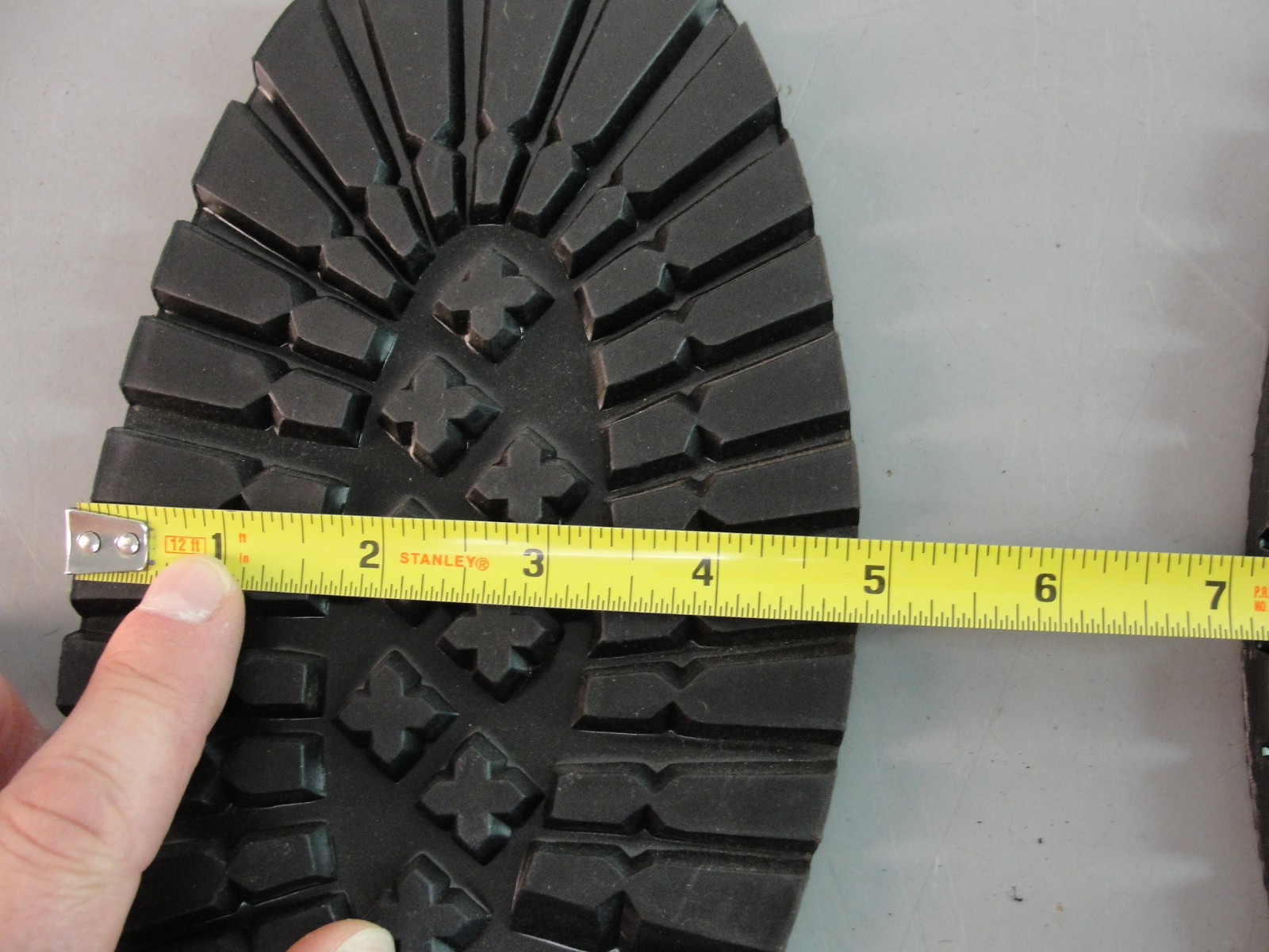 OIL RESIST REPLACEMENT RUBBER BOOT SHOE REPAIR LOGGERS LUG SOLE SIZE 11 COBBLER