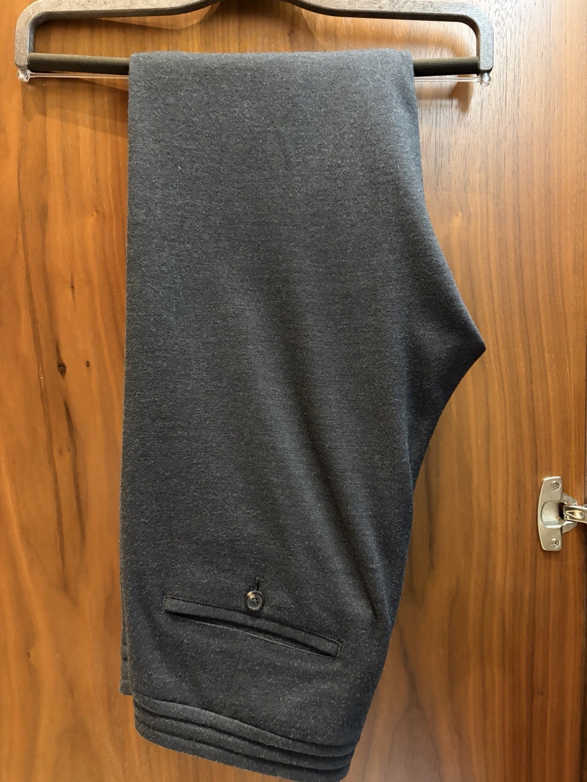 **Zegna Mens Luxury Grey Wool Drawstring Sweatpants. SZ S/48 WOW $1050 Retail