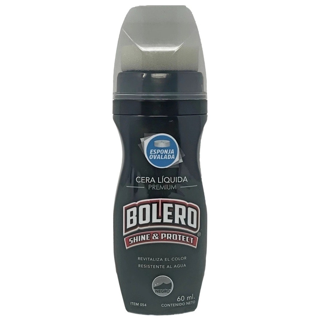 Bolero Liquid Shoe Polish Shine Protect Waterproof 60mL Color Black White Brown