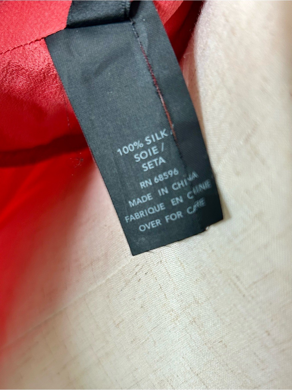 Donna Karan Black Label 100% Silk Coral Drape Dress Luxury Size 6