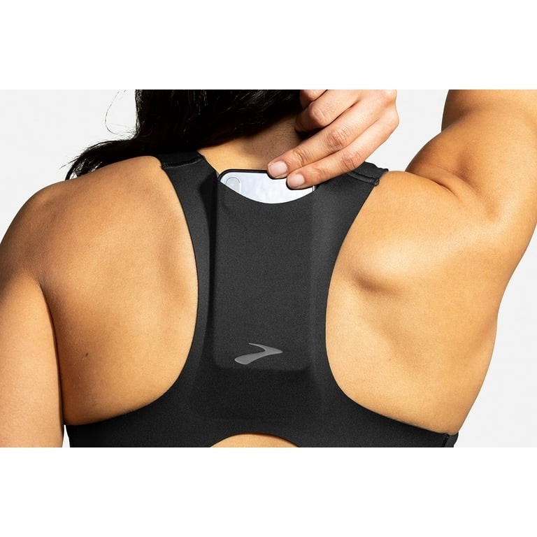 Brooks Run Bra Drive 3 Pocket 36DD, Quick-Drying, Sweat-Wicking Fabric, No Pads