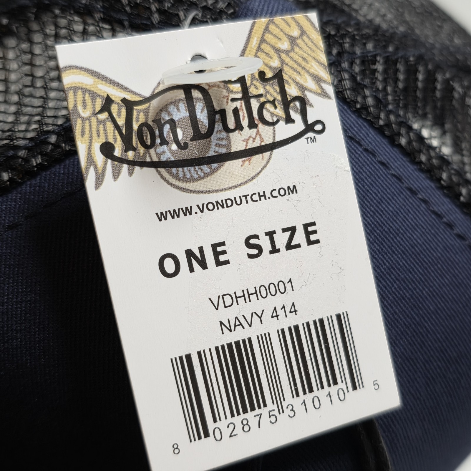 Von Dutch Blue Patch Trucker Hat Mesh Snapback Cap NWT