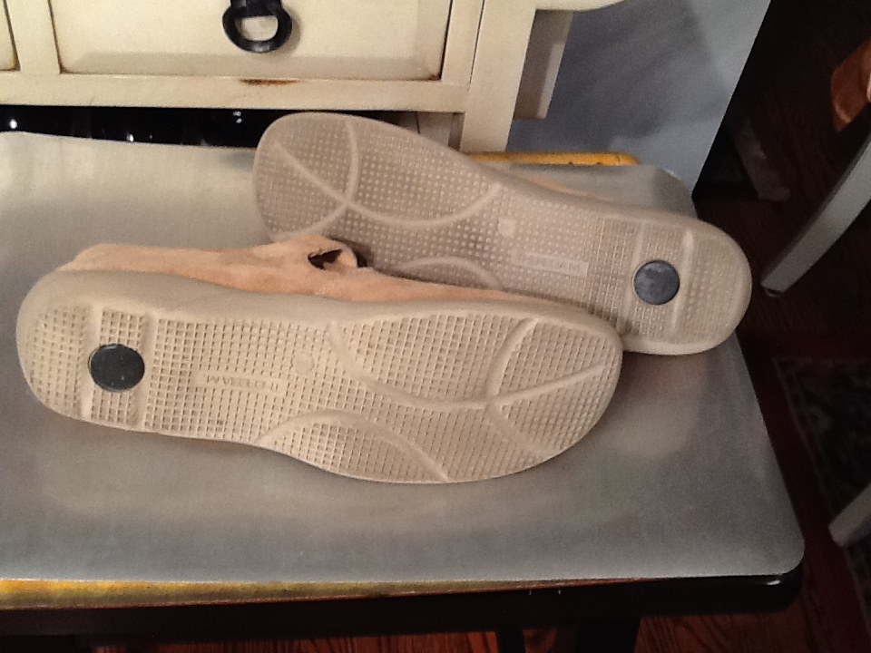 WOMEN Tan Suede THERESIA M Sz, 7 Boston Mittel MARY JANE