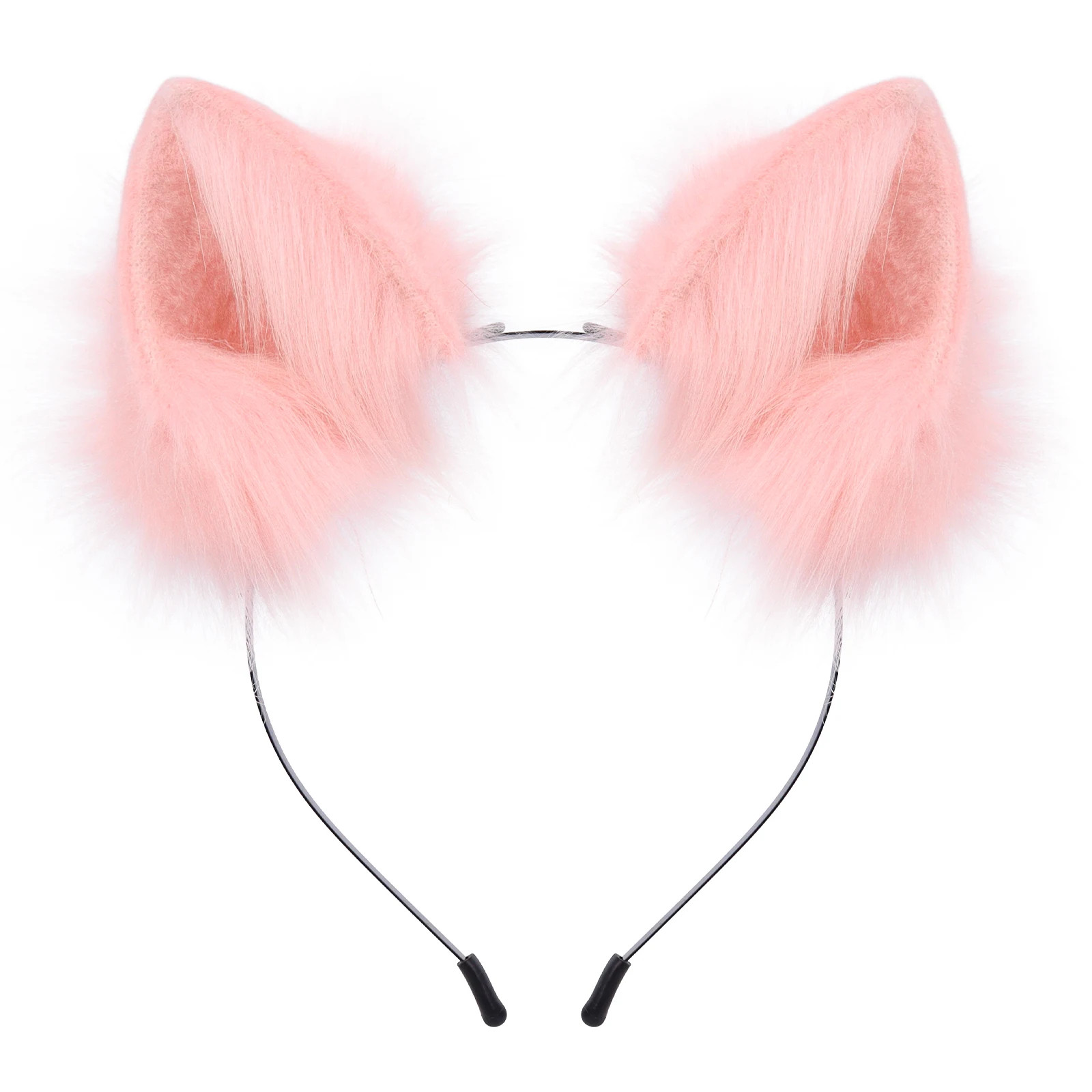 Handmade Faux Fur Animal Ears Headband Furry Cat Fox Ear Hairhoop Headwear