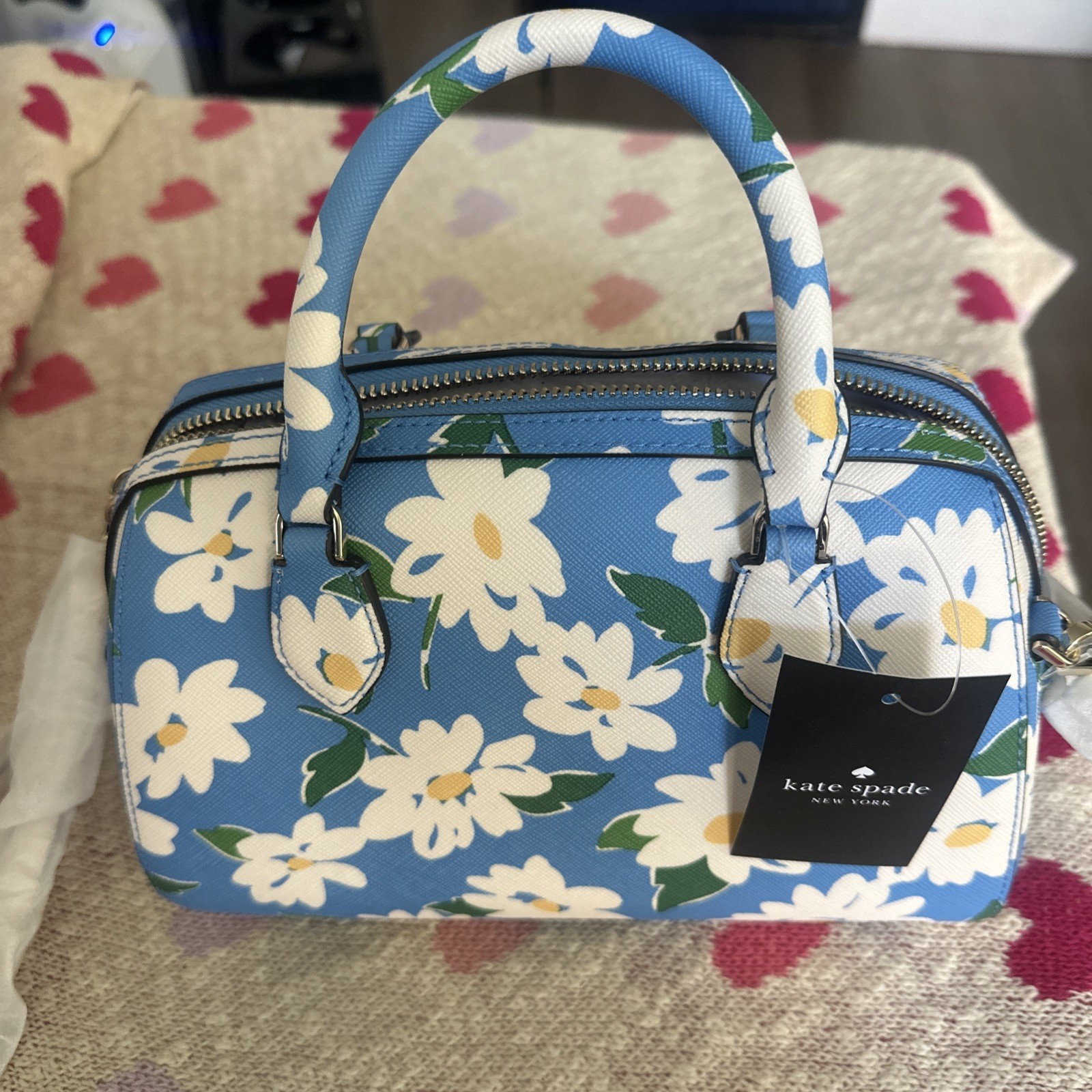 Kate Spade Madison Tide Pool Charming Daisy Small Duffle