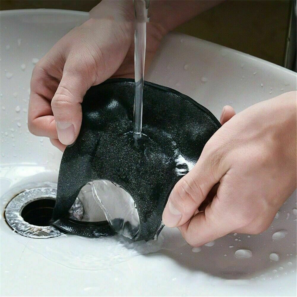 5/10 Washable & Reusable Fashion Face Black Mask (Unisex)