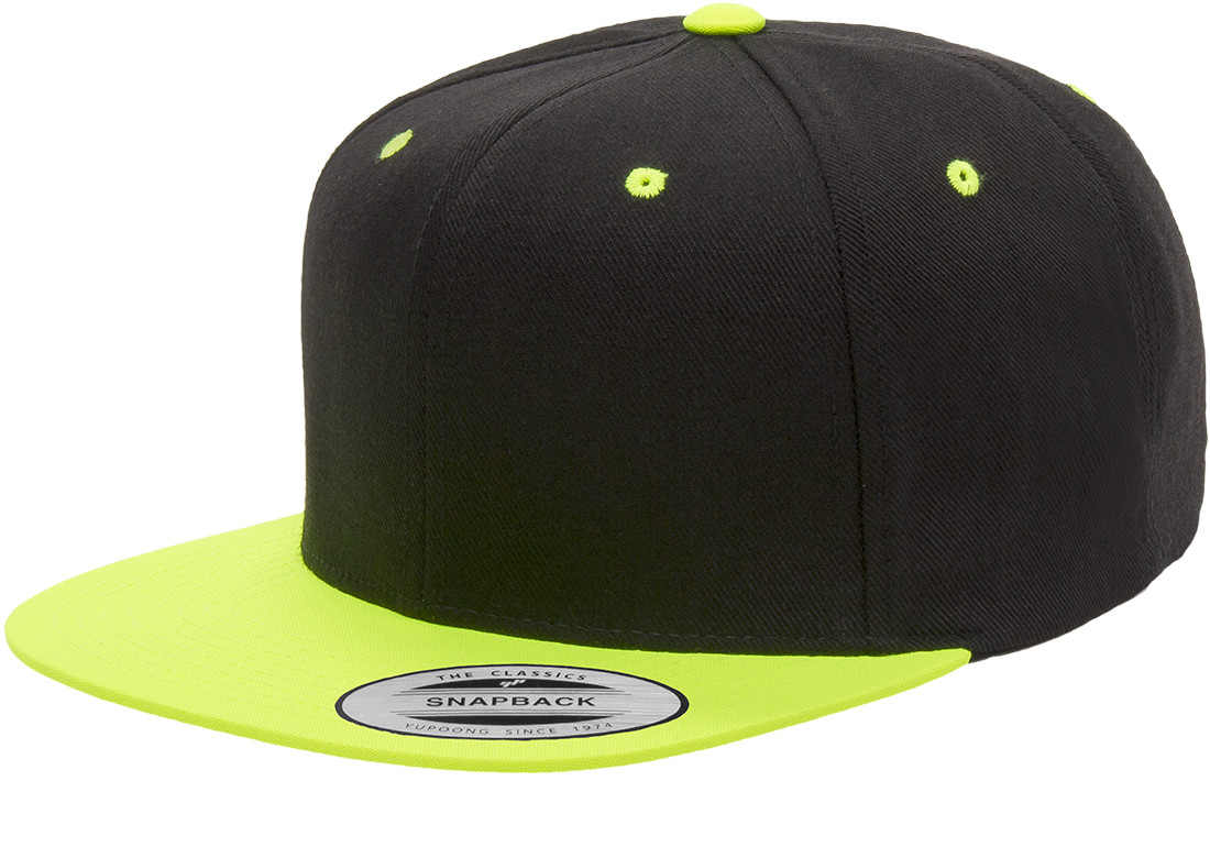 Yupoong Classic Snapback Hat Baseball Cap Plain Blank Snap Back 6089 Adjustable