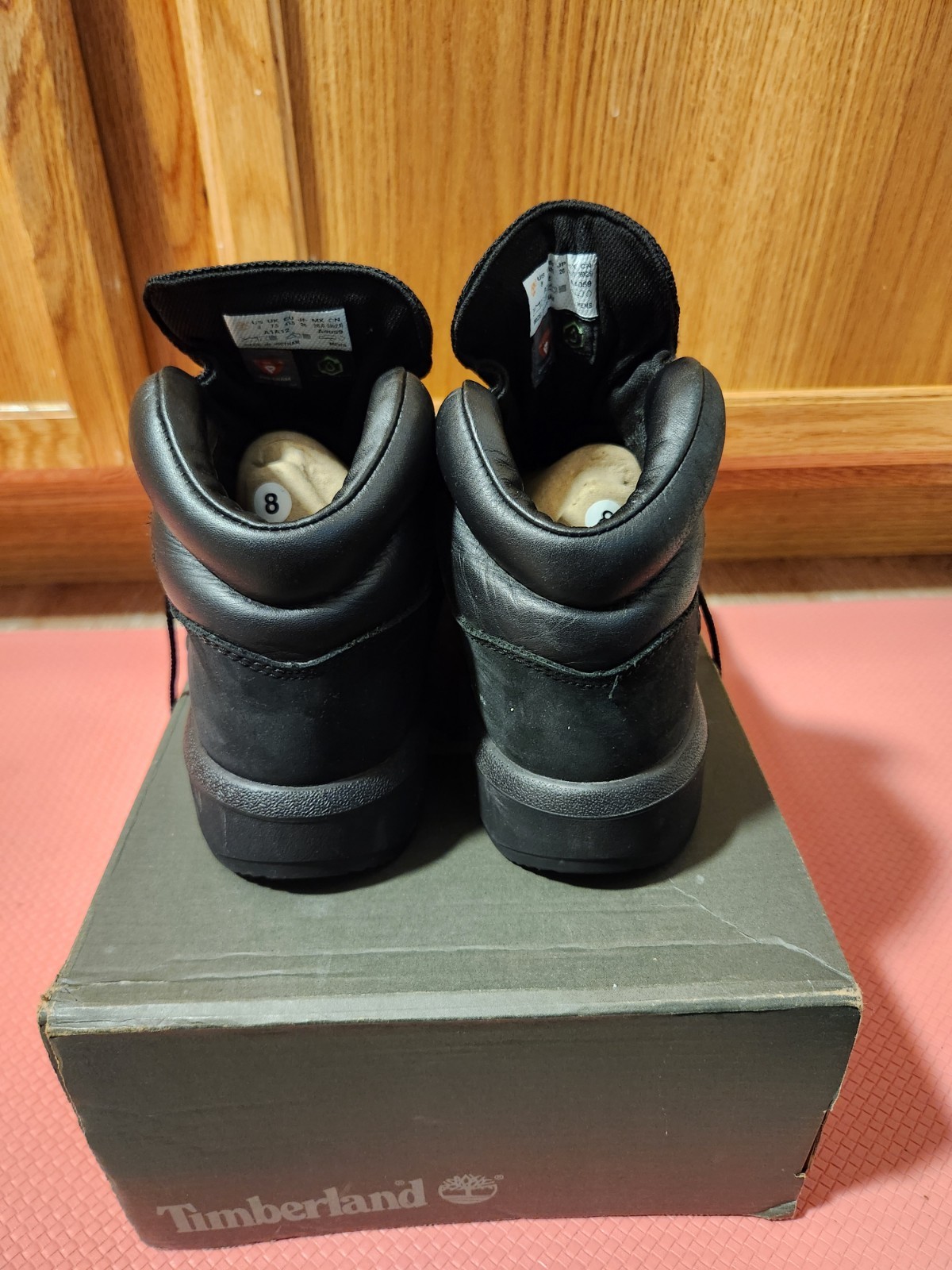Timberland Field Boot Black Nubuck GS SZ 8