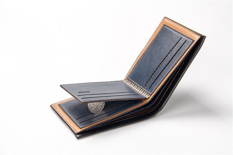 Men’s Bifold Wallet Money ID Credit Card Holders Men Short Purse RFID Blocking