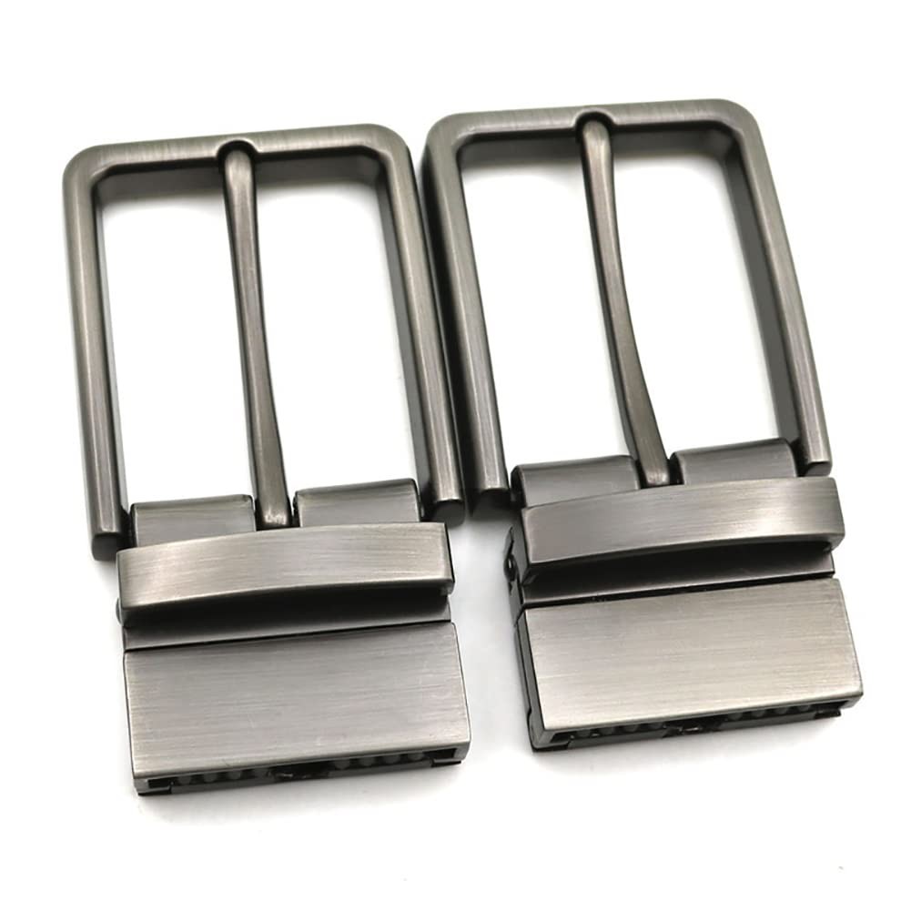 UUYYEO Alloy Clamp Belt Buckle Belt Strap Replacement Buckles Reversible Belt