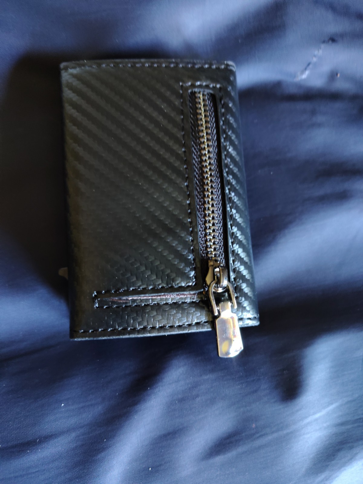 WOOVR RFID Blocking Slim Fold Card Wallet Black Men