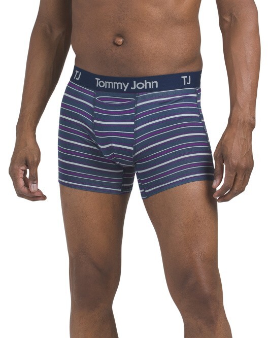 TOMMY JOHN 2pk Cotton Stretch Boxer Briefs choose size 4in inseam NEW