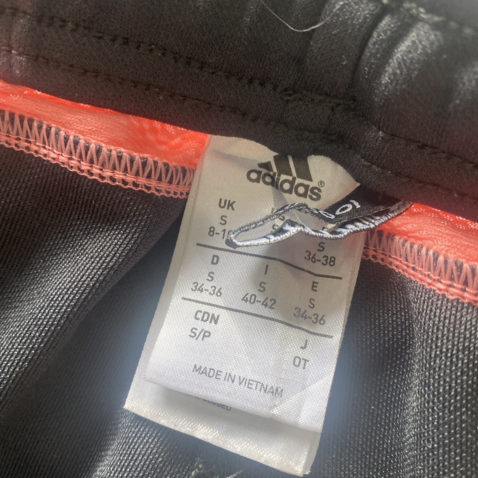 Stylish Adidas Climacool Charcoal Grey/Orange Slim-fit Track Pants S 8/10
