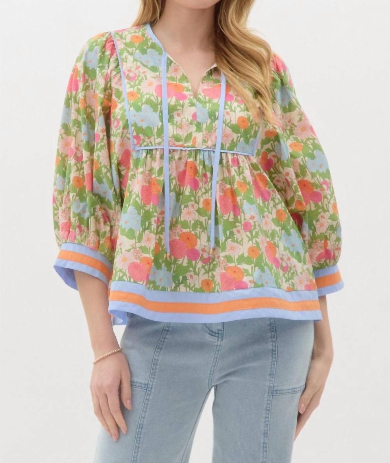 Entro Aurora Floral Top Size L