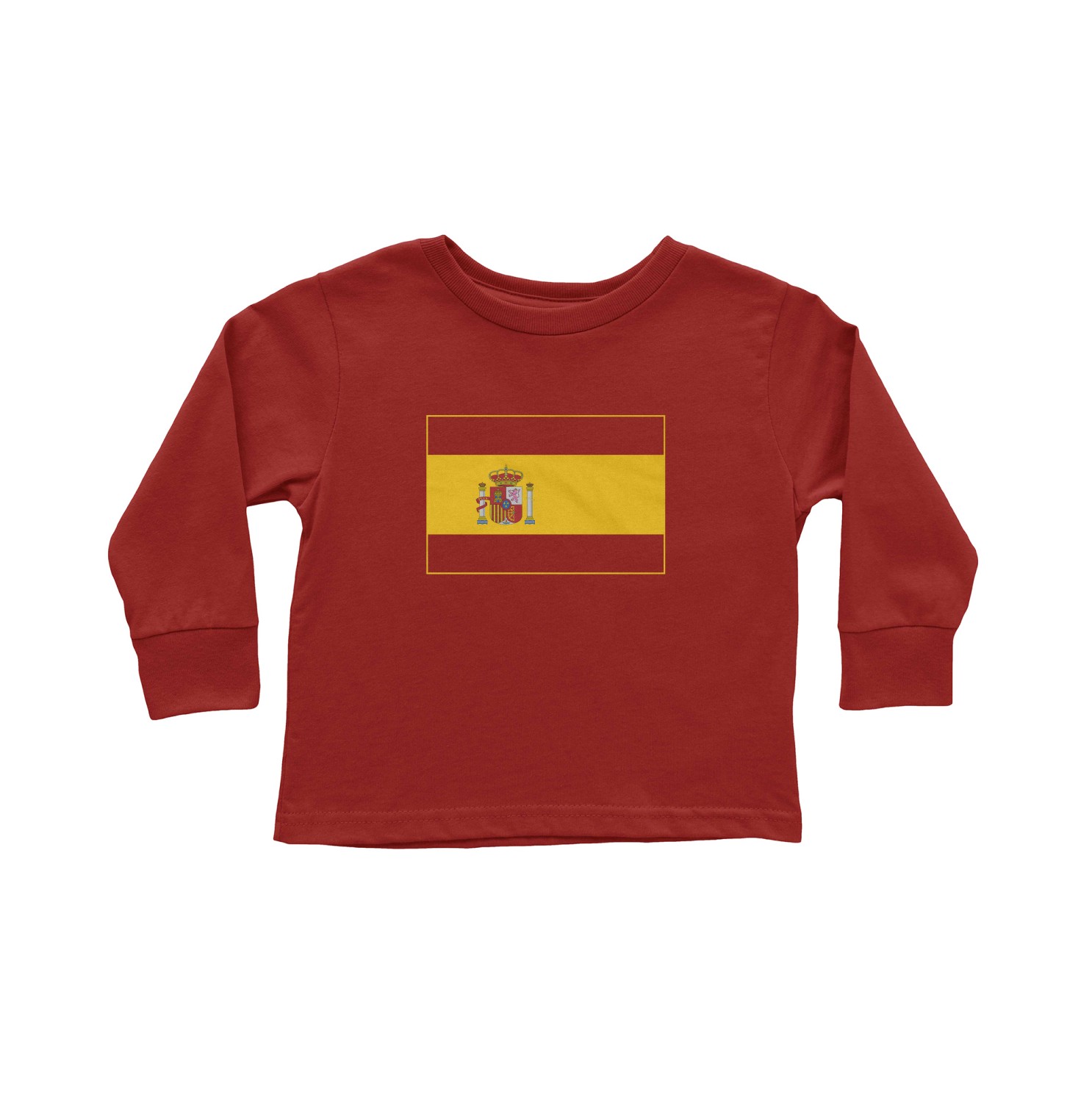 Spain Soccer Pride Olmo 10 Two-Sided Tribute Toddler Long Sleeve TShirt