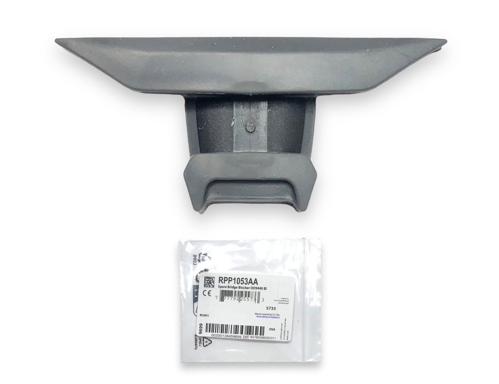 Oakley Clifden OO9440 Gray/Black Replacement Side Shields & Bridge Blocker