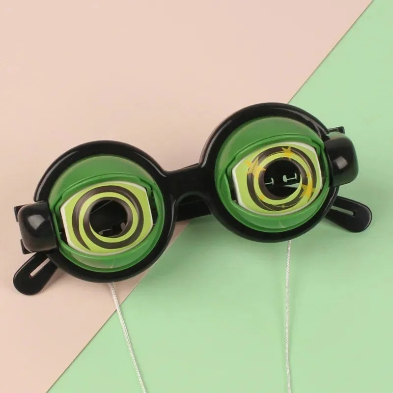 Crazy Eye Blink Funny Glasses Kids Party Eyewear Dropping Eyeball Creative Prank