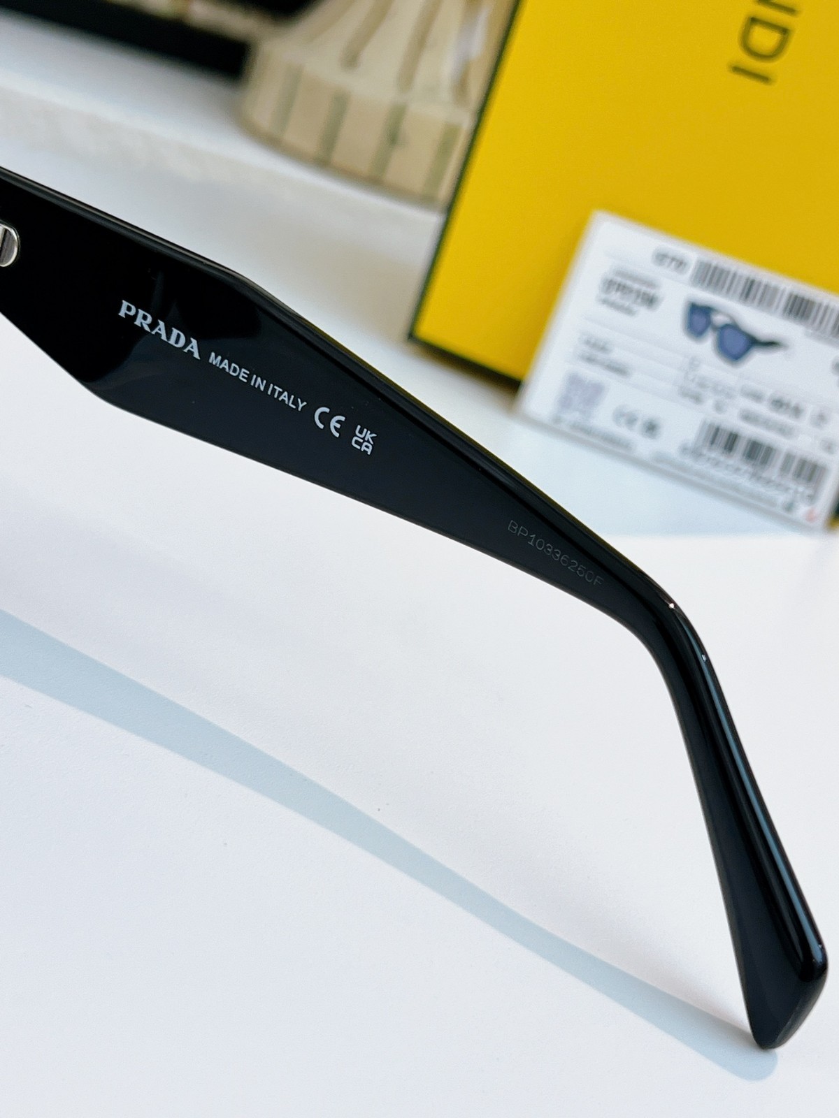 Prada PR 15WS Women Sunglasses AUTHENTIC Cateye Designer Black Gray Lenses