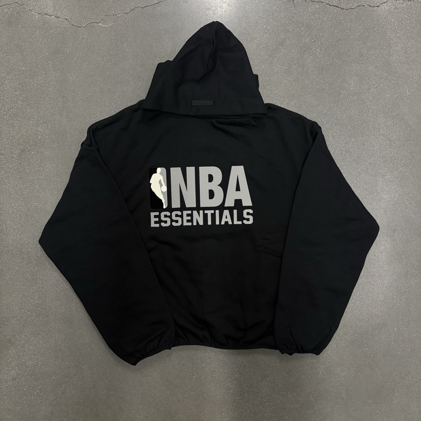 NEW AUTHENTIC Fear of God Essentials NBA Hoodie Black SS25 Size XS-L