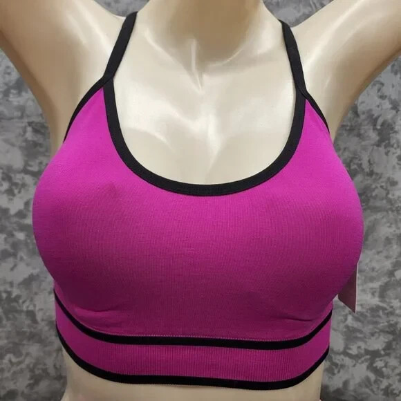 New Avia Seamless Sports Bra – Purple – Large