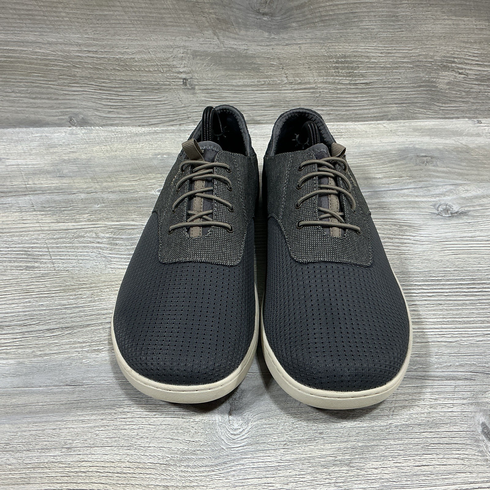 OLUKAI Nohea Moku Gunmetal Gray Casual Shoes Mens Size US 10.5 EUR 43.5