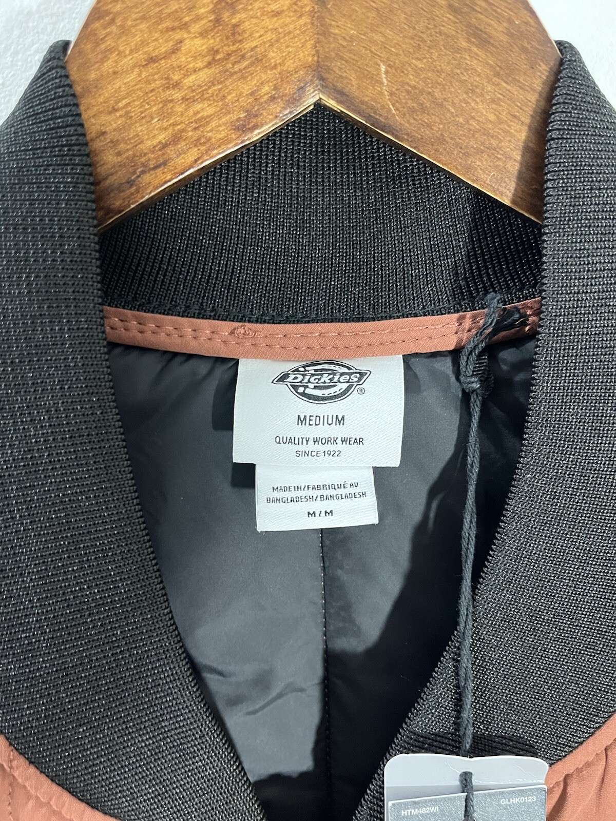 Dickies Vest Mens Medium Brown Canvas Lined Insulated Pockets Work Casual