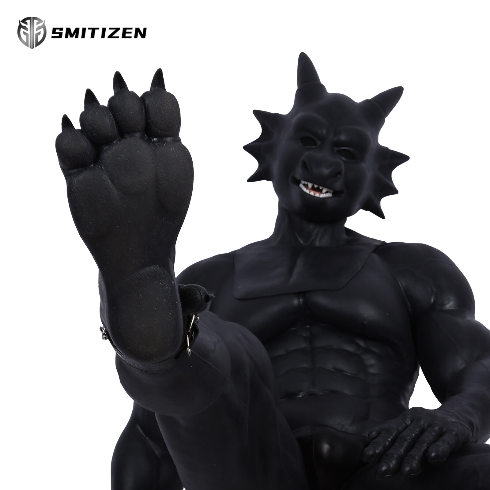 Smitizen Silicone fake claw Black Beast Paw monster Feet Realistic Skin Cosplay