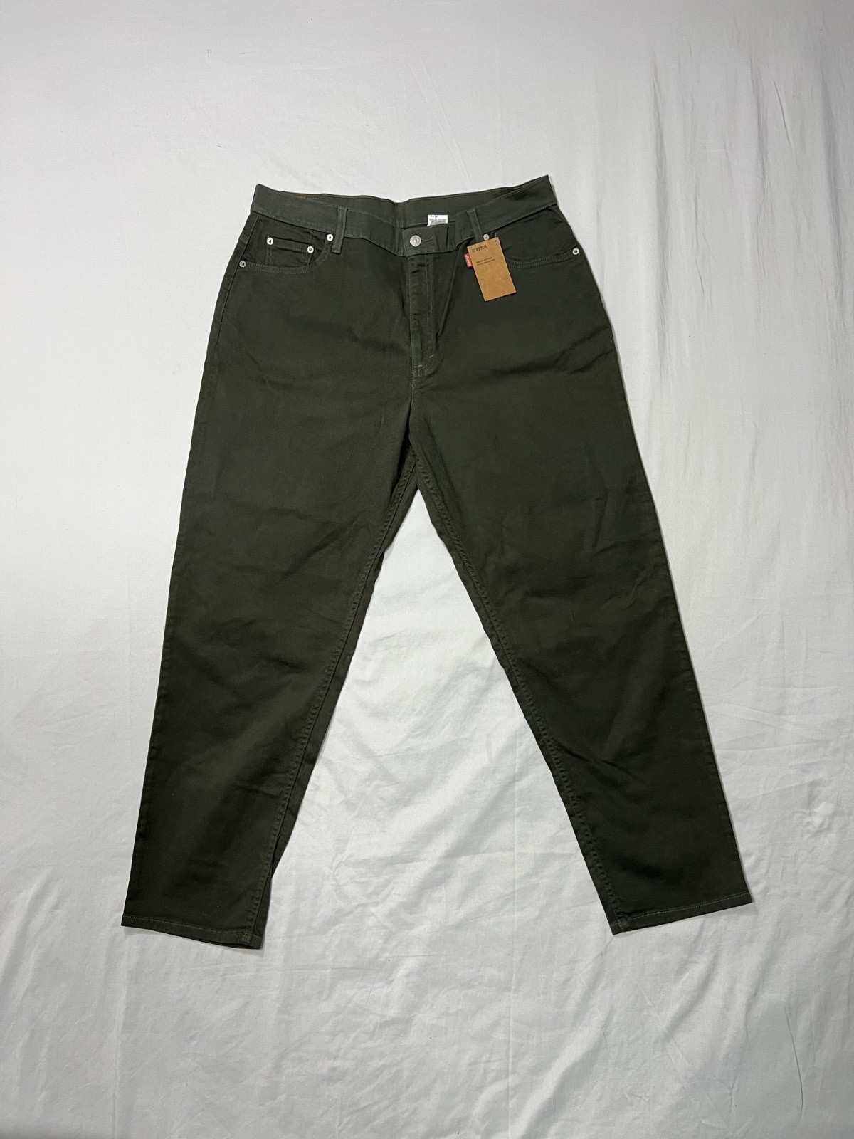 Olive Green Levis 550 Stretch Mens Jean Size 36×30 Relaxed Fit Tapered Leg