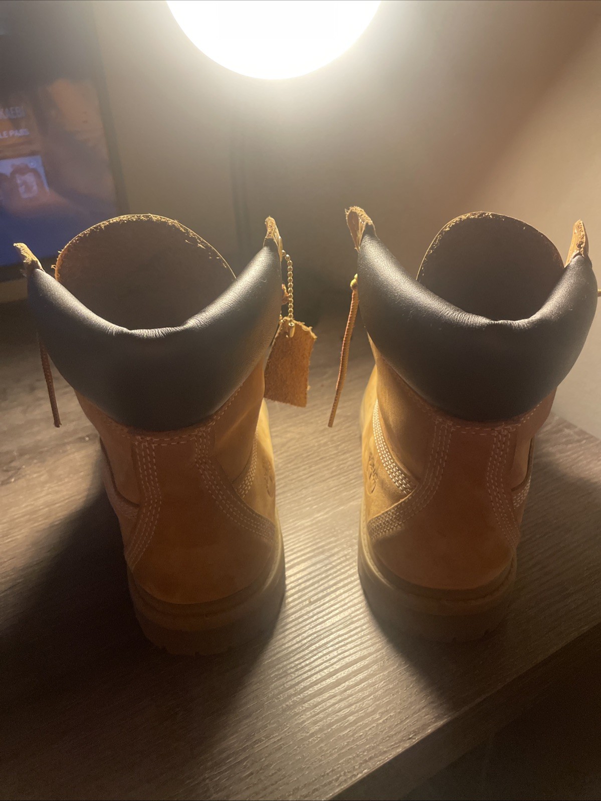 Timberland Men’s Boot Beige Size 8.5 Waterproof Leather