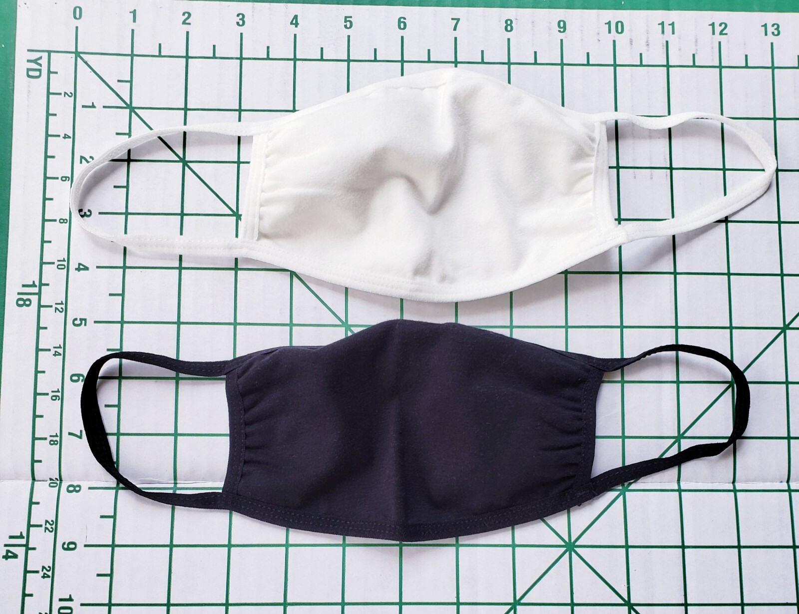 4-Pack Black White Cotton Adult Face Masks – Reusable Washable Unisex