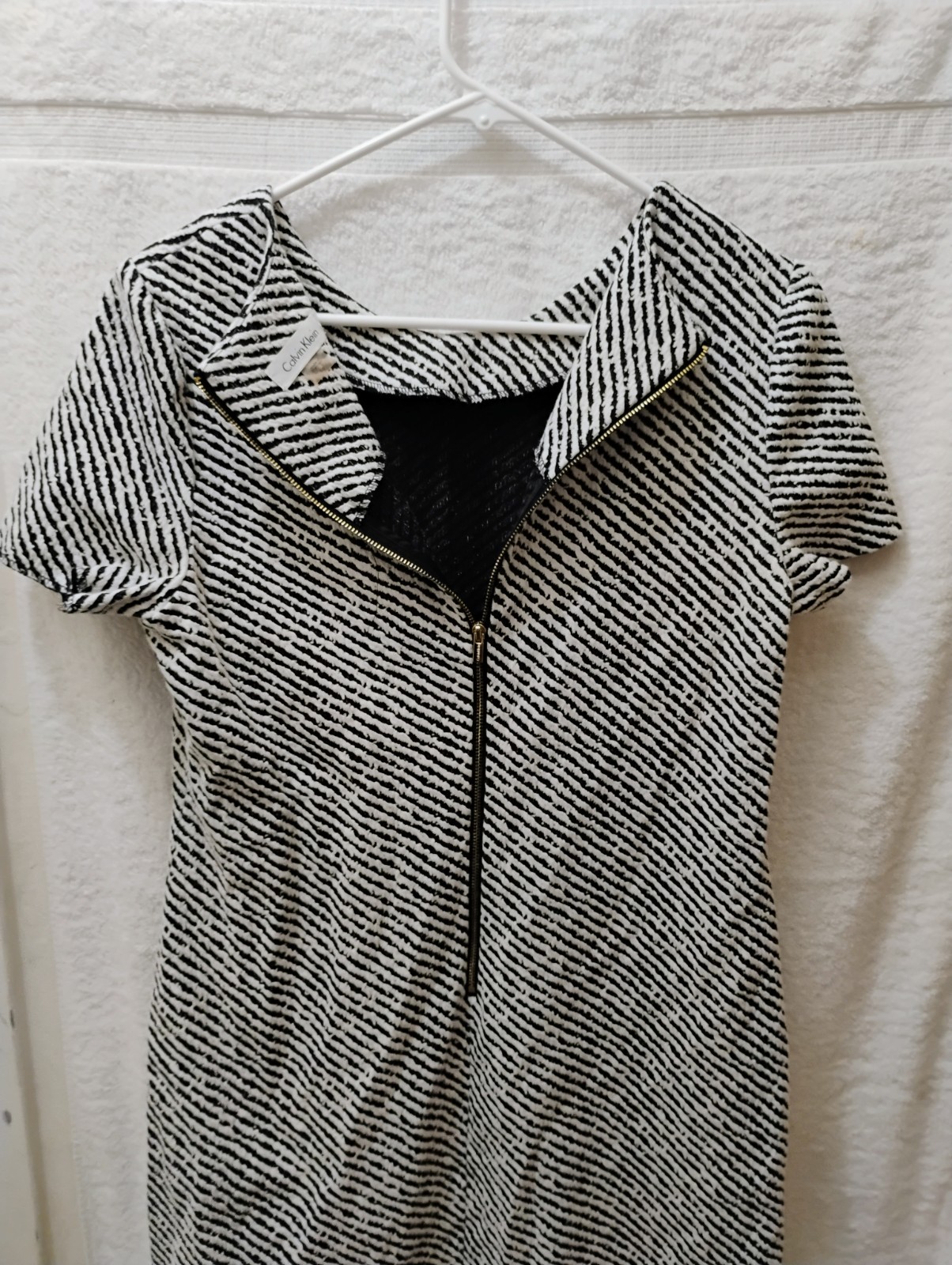 Calvin Klein Black And White Dress Size 10