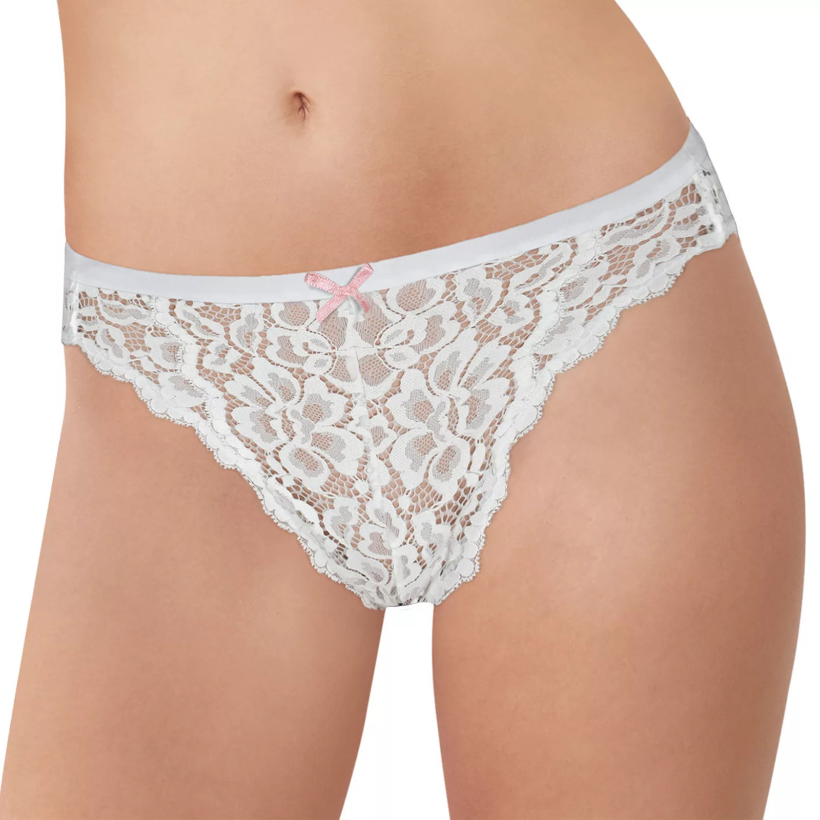 MAIDENFORM Luxurious Sexy Must Allover Lace White Bikini Womens Sz S M L XL 2XL