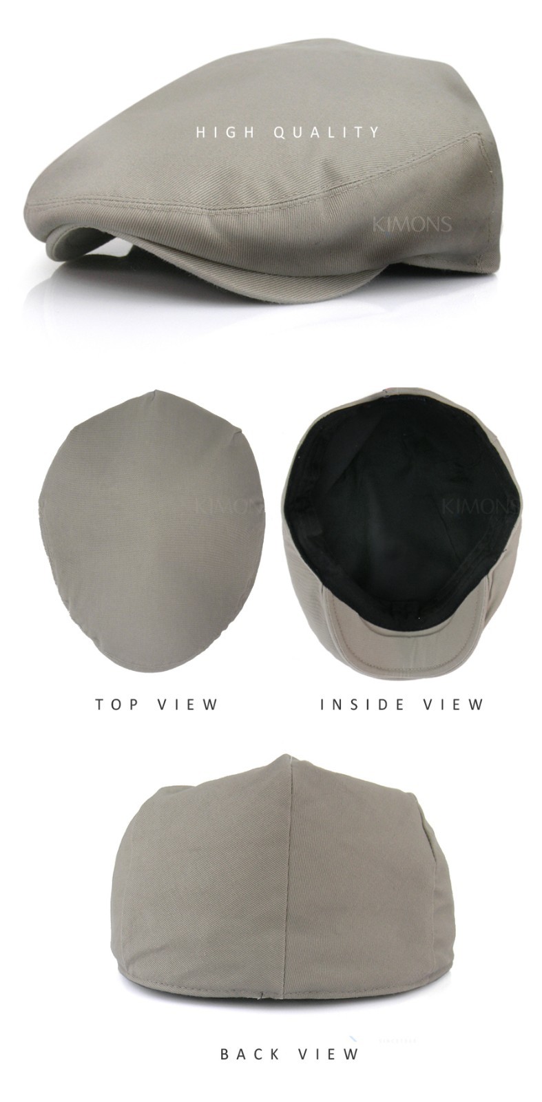 Fitted Mens Cotton Flat Cap Summer Golf Driving Ivy Hat Retro Gatsby Cabbie Cap