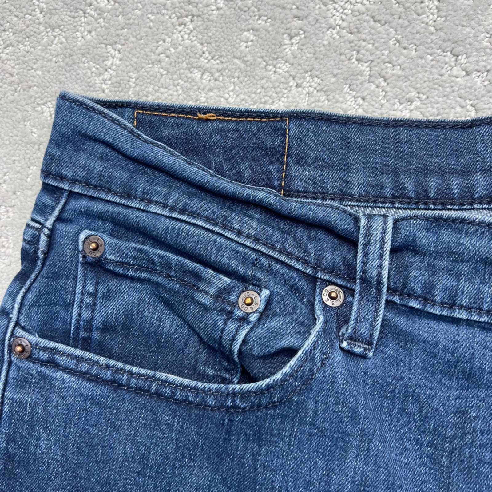 Levis 502 Jeans 33×30(34×28) Regular Taper Blue Denim Stretch All Seasons Tech
