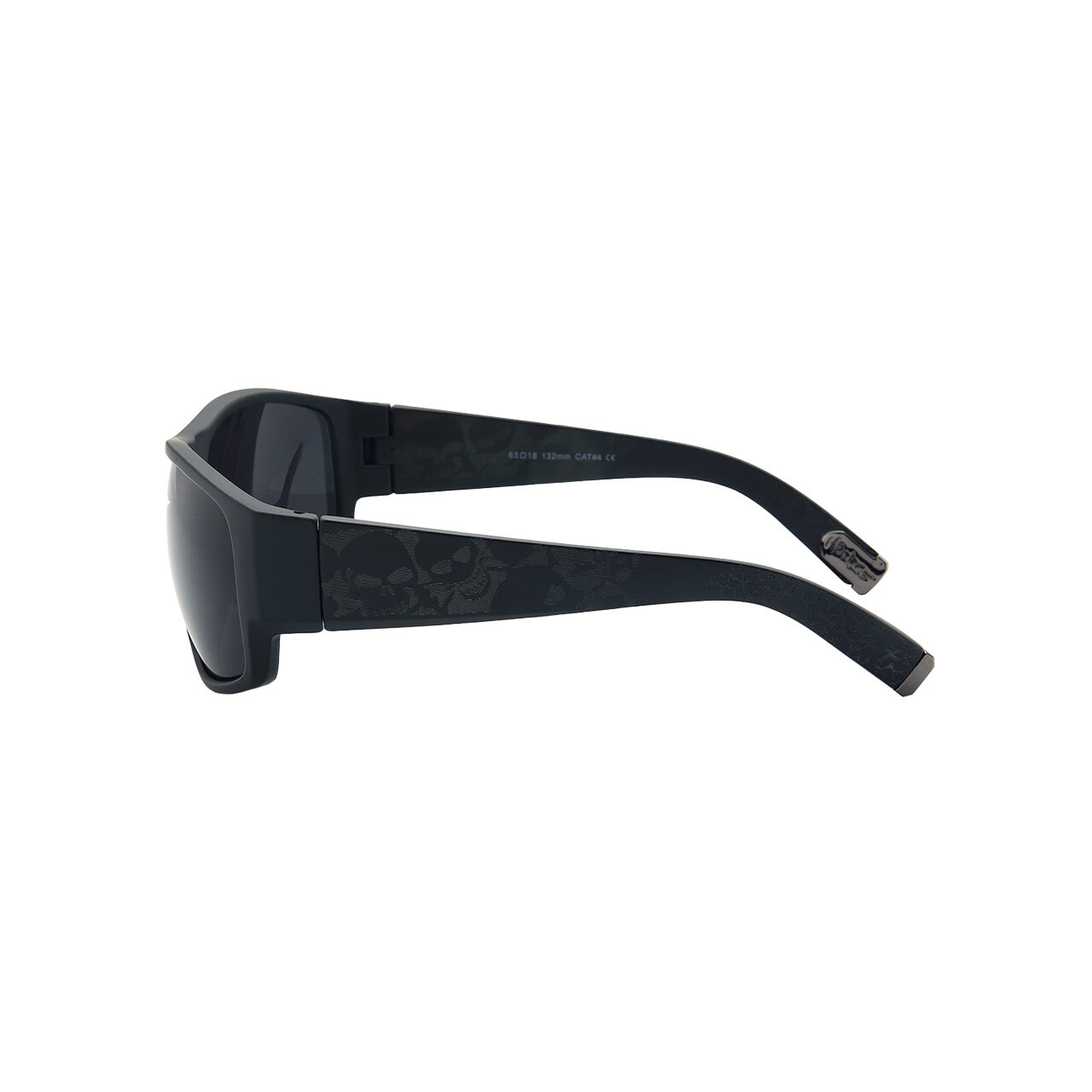 Mens Sunglasses OG All Black Look with Print Sport Wrap Biker Style Gangster Loc