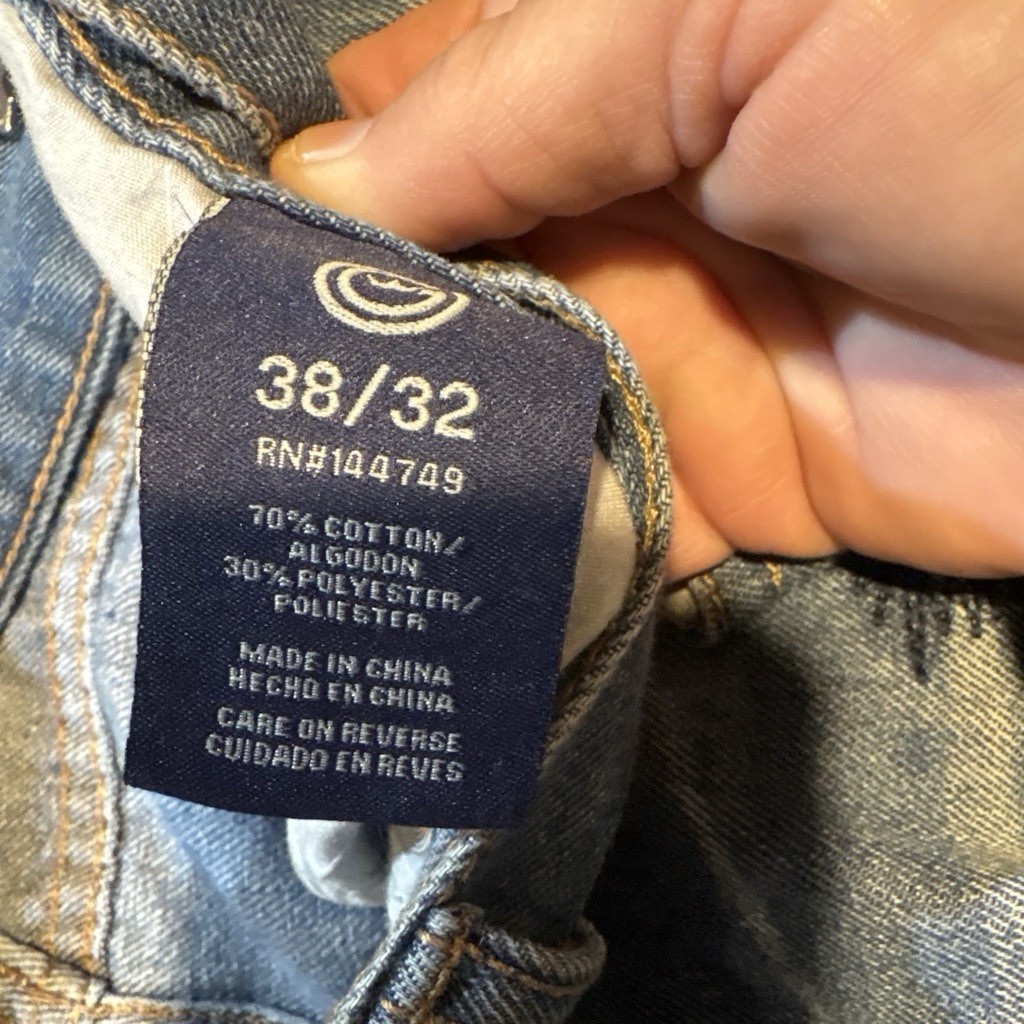 O.G Jeans Men’s Flared Slim Fit Distressed Medium Wash Denim 5-Pocket