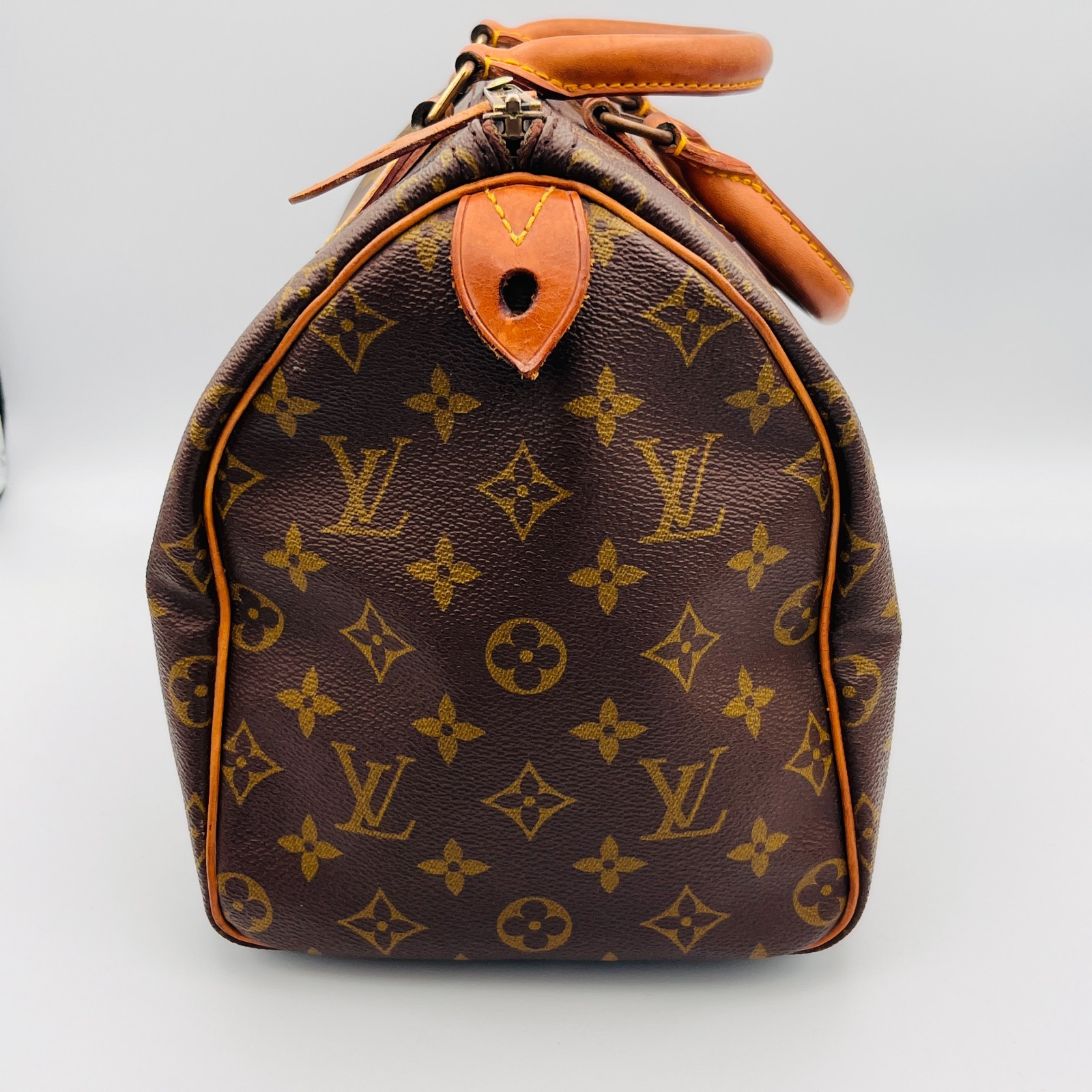 Auth LOUIS VUITTON Monogram Speedy 30 Handbag M41526 Vintage LV Pursh w/Key