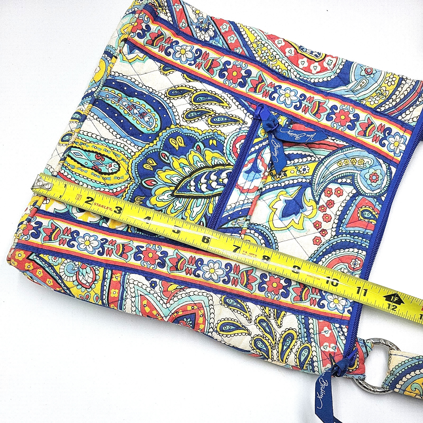 Vera Bradley Retired Marina Paisley Hipster Crossbody Shoulder Bag/Purse 12″