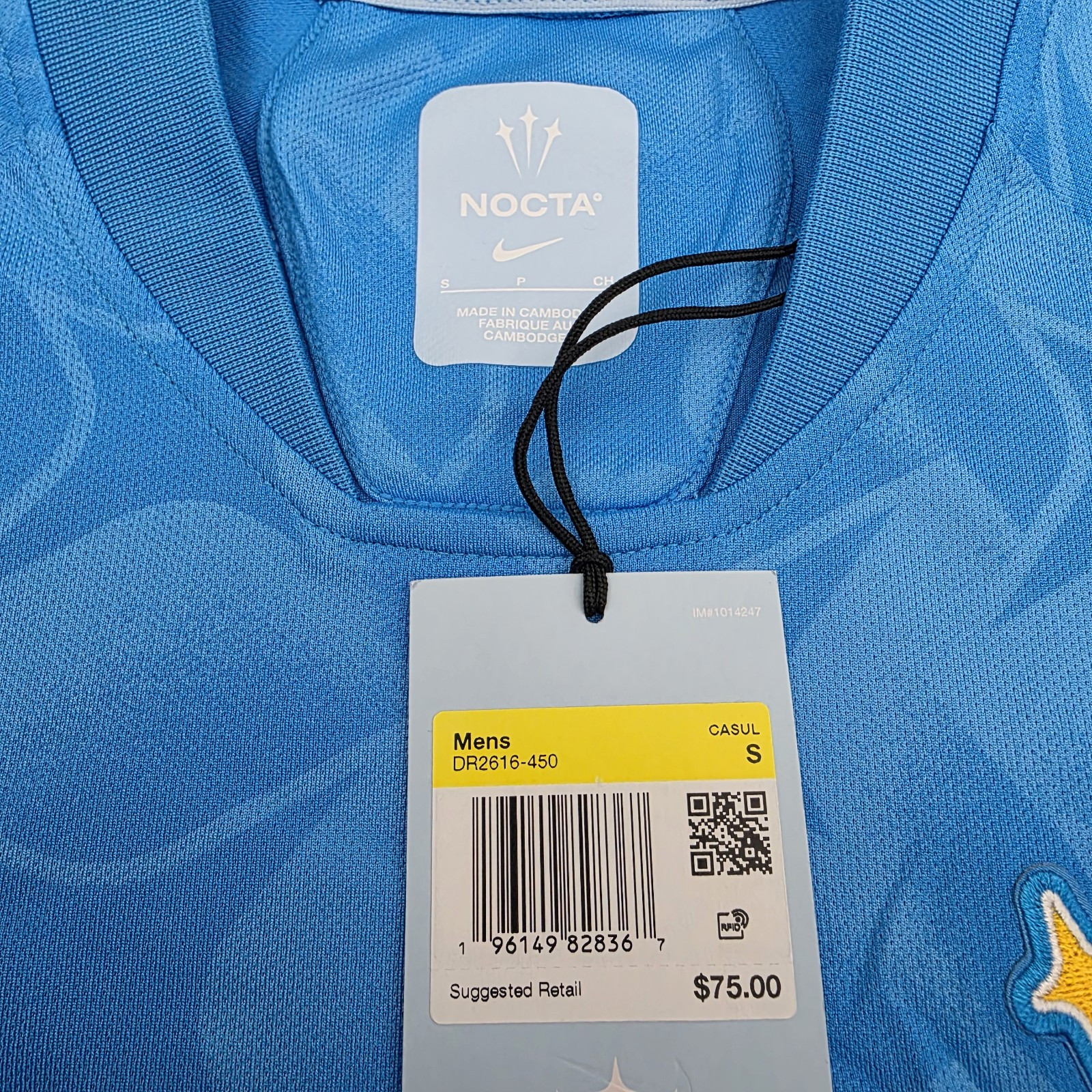 Nike NOCTA Turks and Caicos NRG Lu Home Jersey DR2616-450 Blue Distant Regards S