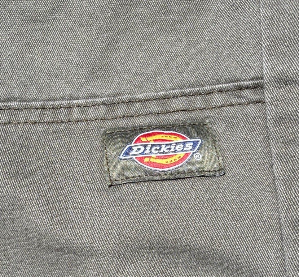 Dickies Double Knee Work pants, 36 Waist, 32 L, In Olive Green Color.