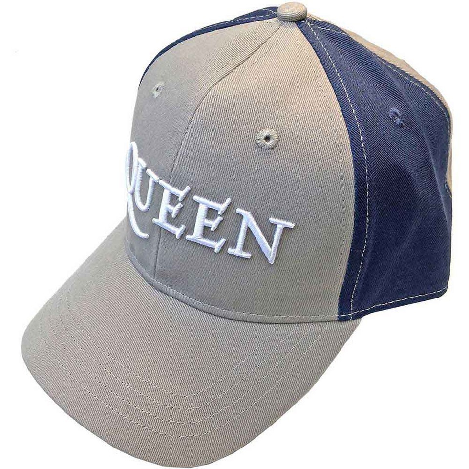 Queen: Logo Charcoal Grey & Navy 2 Tone Baseball Hat (Officially Licensed)