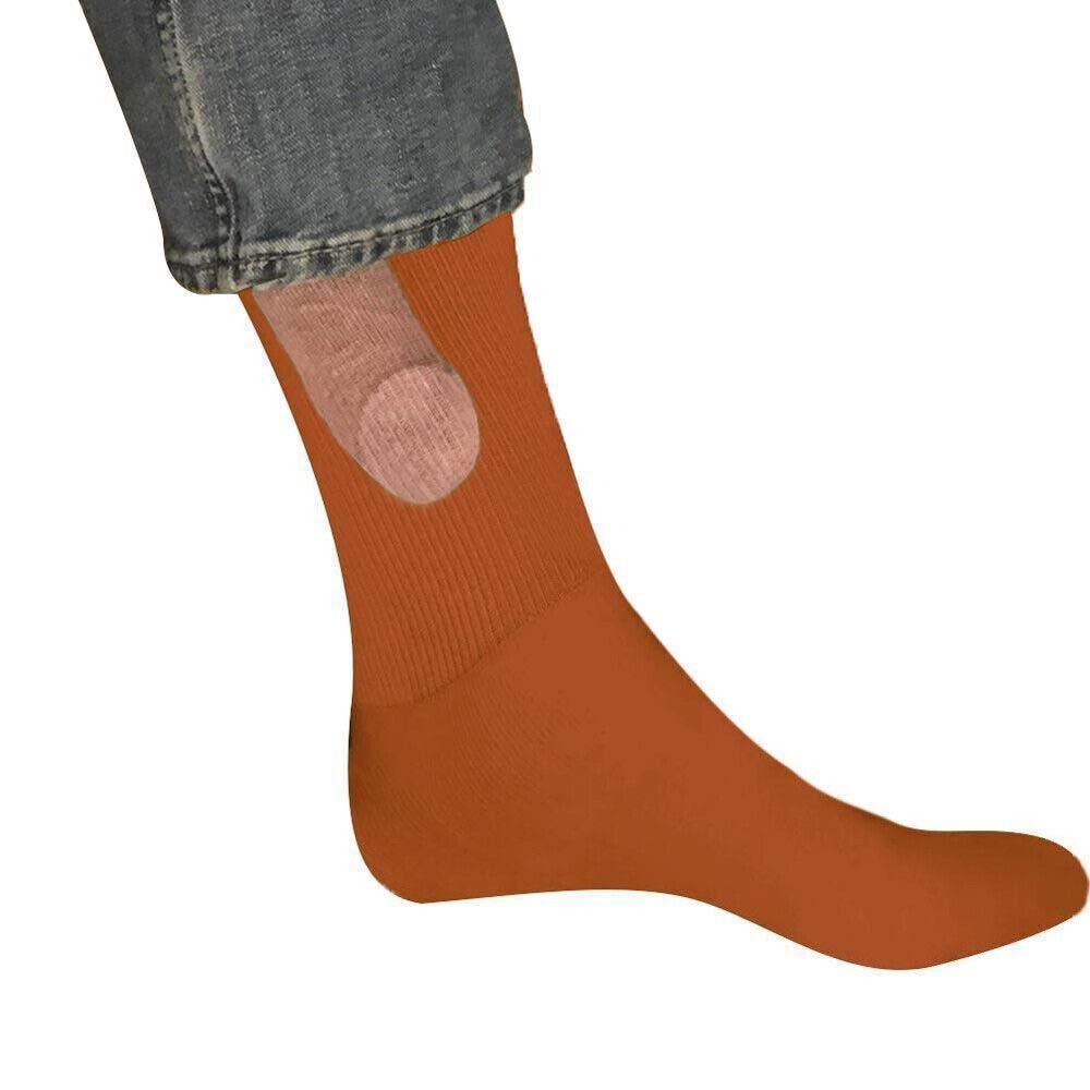 1Pair of Socks For Men Novelty Joke Funny Prank Printing Holiday Gift New
