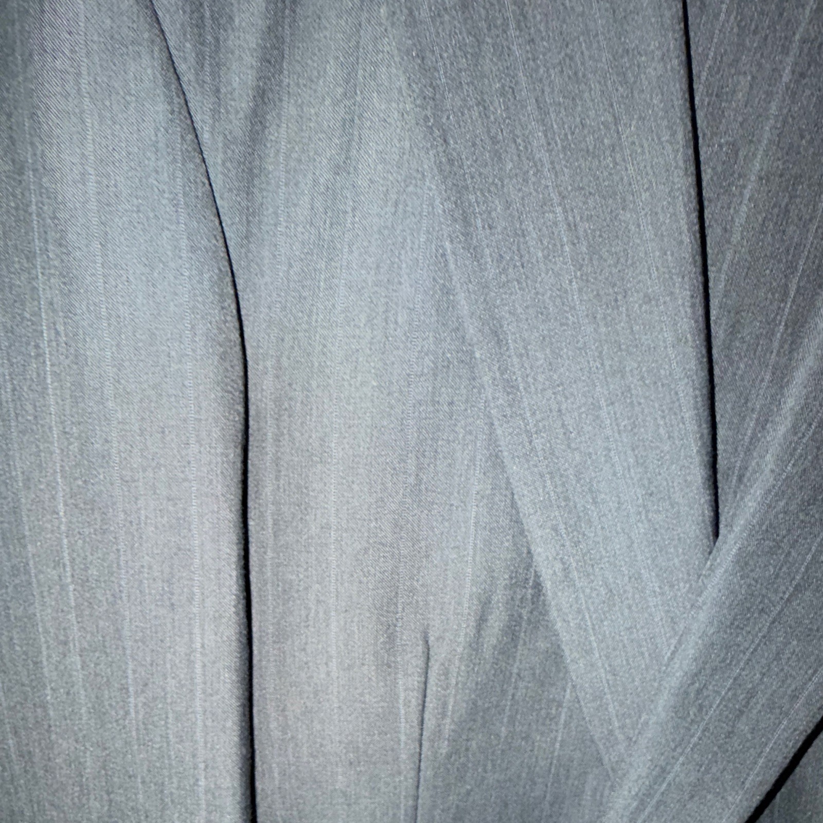 Towncraft Men’s Custom Fit 2-Piece Gray Striped Suit 52 Regular 42×33