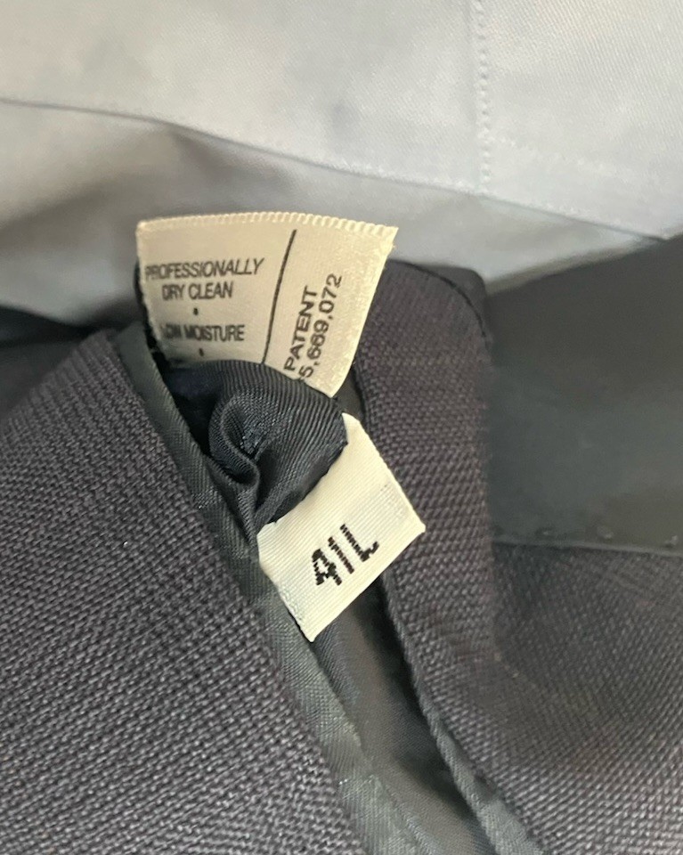 Hart Schaffner Marx Gold Trumpeter Wool Suit 41 Long / 34×30 USA Made Pleated