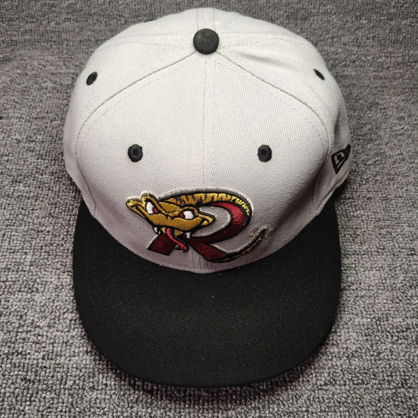 New Era 59FIFTY Fitted Baseball Cap Gray Black 7 1 4