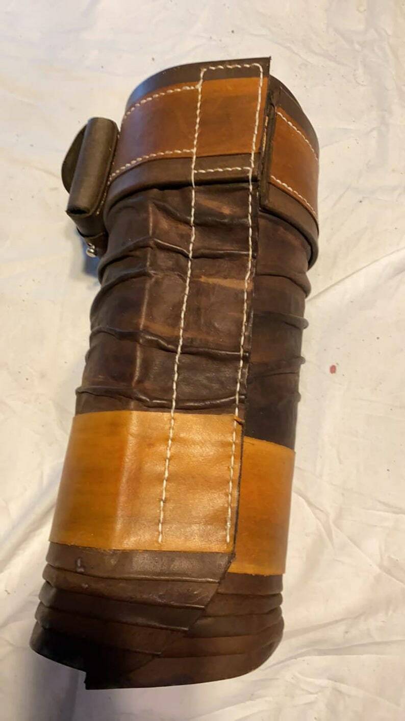 The Mandalorian Real Leather Leg Armour Package Men Cosplay Costume Prop Handmad