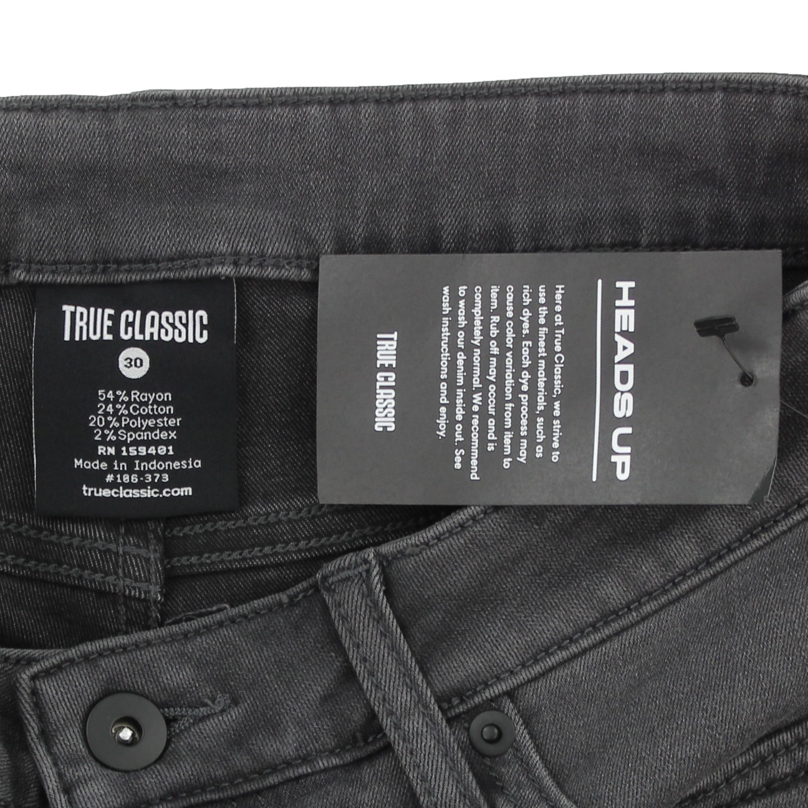 True Classic Denim Pants, Men’s High Stretch Slim Fit Pants, 5 Pocket Design