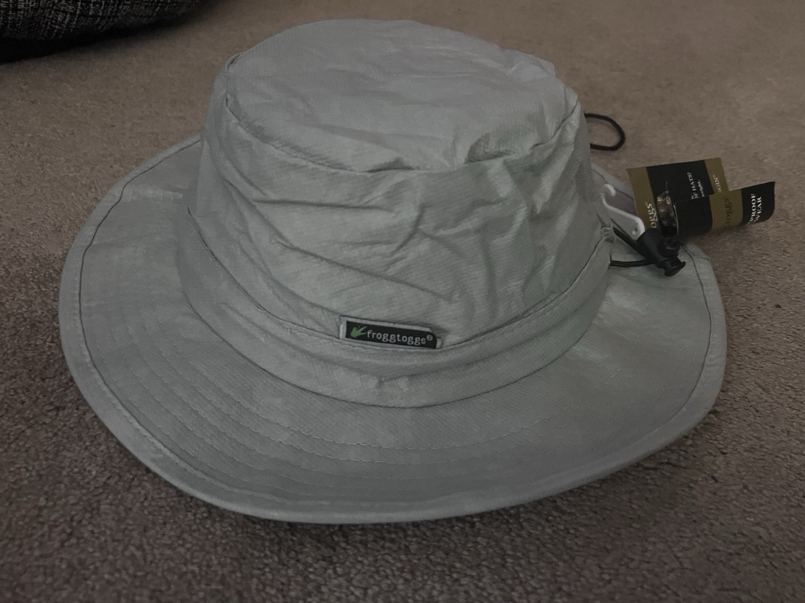 Frogg Toggs Bucket Hat Gray FTH101-07 Waterproof Fish Hike Camping