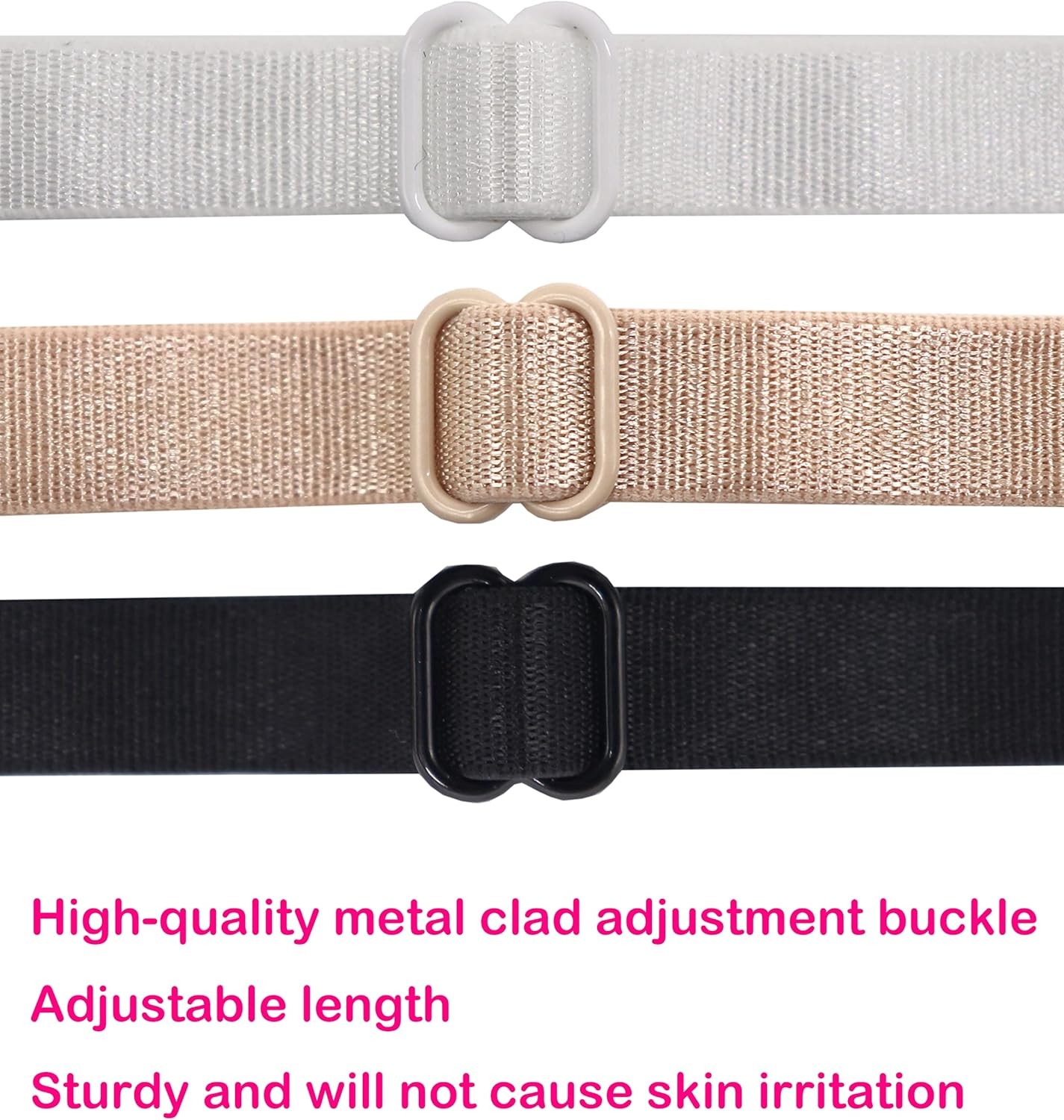 4pc Random Women’s Non-slip Adjustable Elastic Bra Strap Clips Holder